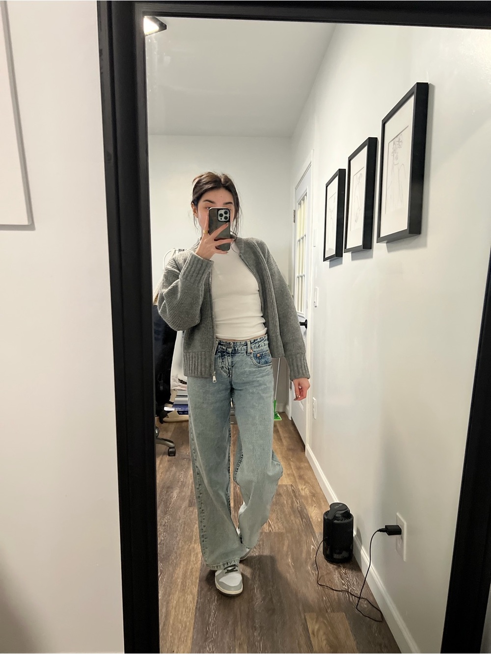 Motel rocks low rise parallel jeans sandy blue acid